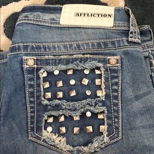Affliction Jenna Straight Leg Jeans 28